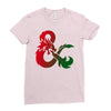 dungeons dragons logo Ladies Fitted T-Shirt