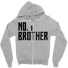 number one brother Zipper Hoodie