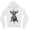 skeleton biker Zipper Hoodie