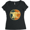 Moon and Sun Women's Triblend Scoop T-shirt