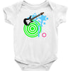 guitar retro music Baby Onesie