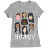 Women's March We are Human Ladies Fitted T-Shirt