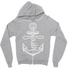 anchored faith (2) Zipper Hoodie