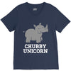 chubby unicorn rhino V-Neck Tee