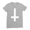 wasted youth inverted cross indie geek swag funny Ladies Fitted T-Shirt