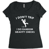 i don't trip Women's Triblend Scoop T-shirt