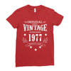 original parts vintage established 1977 perfectly aged Ladies Fitted T-Shirt