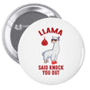 boxing llama Pin-back button