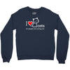 i love cats it's people who annoy me Crewneck Sweatshirt