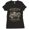 american army jeep Ladies Fitted T-Shirt