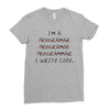 i write code Ladies Fitted T-Shirt