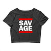 Martinez Twins savage Crop Top