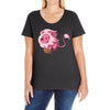 lion in a box Ladies Curvy T-Shirt