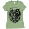 owl Ladies Fitted T-Shirt