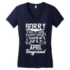 This Girl Is Taken By A Super Sexy April Boyfriend Women's V-Neck T-Shirt