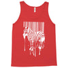 banksy street art zebra bar code Tank Top