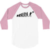 evolution of a darts player t shirt phil taylor board 3/4 Sleeve Shirt