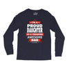 proud daughter dad Long Sleeve Shirts
