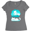 world domination Women's Triblend Scoop T-shirt