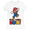 run, mario run Ladies Fitted T-Shirt