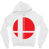 smash bros tribute unisex vinyl Zipper Hoodie