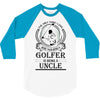 Golfer Uncle 3/4 Sleeve Shirt