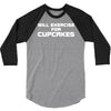 will exercise for cupcakes 3/4 Sleeve Shirt