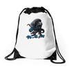 alien eats alien Drawstring Bags