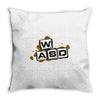 gamer wasd Throw Pillow