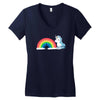 tasty rainbow Women's V-Neck T-Shirt