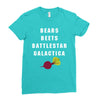 bears beets battlestar galactica Ladies Fitted T-Shirt