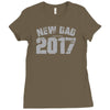 new dad 2 Ladies Fitted T-Shirt
