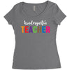 Kindergarten Teacher Women's Triblend Scoop T-shirt