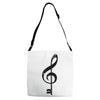 the music is the key Adjustable Strap Totes