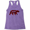 papa christmas bear Racerback Tank