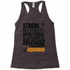 Strong Independent Motivated Aquarius Racerback Tank