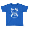 June Girls Are Sunshine Mixed With A Little Hurricane Toddler T-shirt