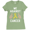 Me Against Cancer Ladies Fitted T-Shirt