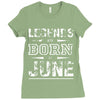 legends are born in june birthday vintag Ladies Fitted T-Shirt
