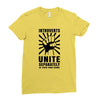 introverts Unite Separately in Your Own Homes Ladies Fitted T-Shirt