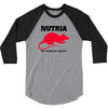 nutria its whats for dinner 3/4 Sleeve Shirt