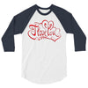 love red 3/4 Sleeve Shirt