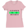 i'm just waiting for aliens to abduct me Ladies Fitted T-Shirt
