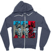rock, paper, dragon Zipper Hoodie