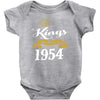 kings are born in 1954 Baby Onesie