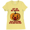 Let Go Afraid (f141) Ladies Fitted T-Shirt
