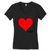 Besties Heart Family Matching Women's V-Neck T-Shirt