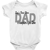 sons first hero Baby Bodysuit