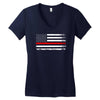 Vintage USA Flag Women's V-Neck T-Shirt