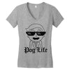 pog life Women's V-Neck T-Shirt